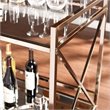 SEI Furniture Maxton Bar Cart in Metallic Gold