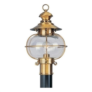 Livex Lighting Harbor Outdoor Post Head in Flemish Aged Brass
