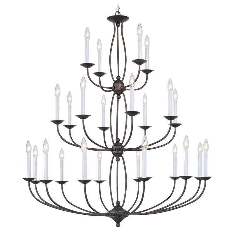 Livex Lighting 24 Light Chandelier in Bronze
