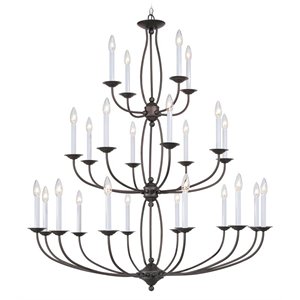 Livex Lighting 24 Light Chandelier in Bronze