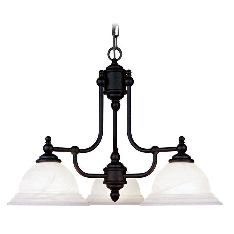 Livex Lighting North Port Chandelier in Black