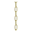 Livex Lighting Accessories Polished Brass 3' Heavy Duty Decorative Chain