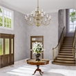 Livex Lighting Williamsburgh Chandelier in Antique Brass