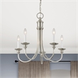 Livex Lighting Cranford Chandelier in Brushed Nickel