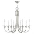 Livex Lighting Cranford Chandelier in Brushed Nickel