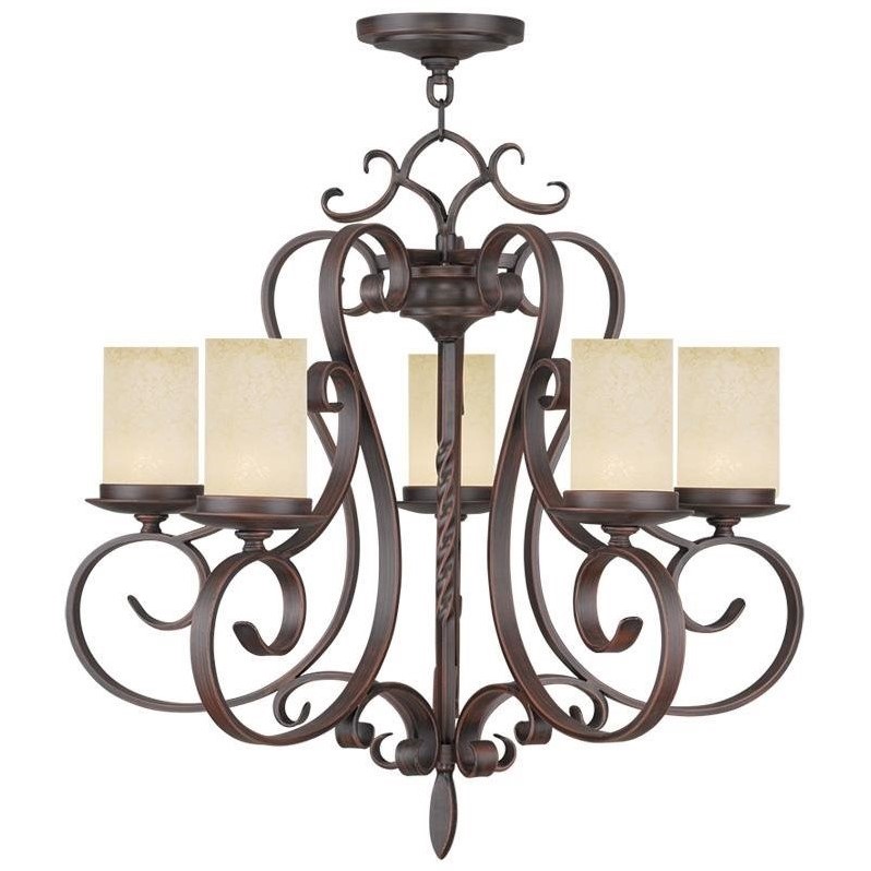 Livex Lighting Millburn Manor Chandelier in Imperial Bronze