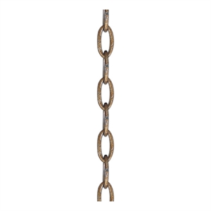 Livex Lighting Accessories Antique Gold Leaf 3' Heavy Duty Decorative Chain