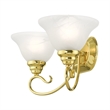 Livex Lighting Coronado Bath Light in Polished Brass