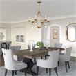 Livex Lighting Chesterfield Chandelier in Antique Gold Leaf