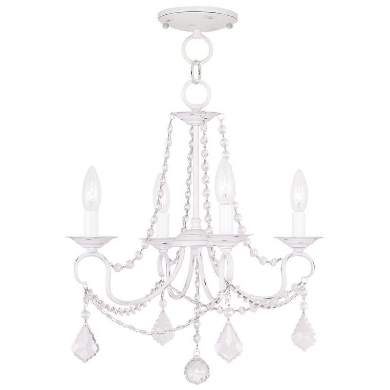 Livex Lighting Pennington Convertible Ceiling Mount in Antique White