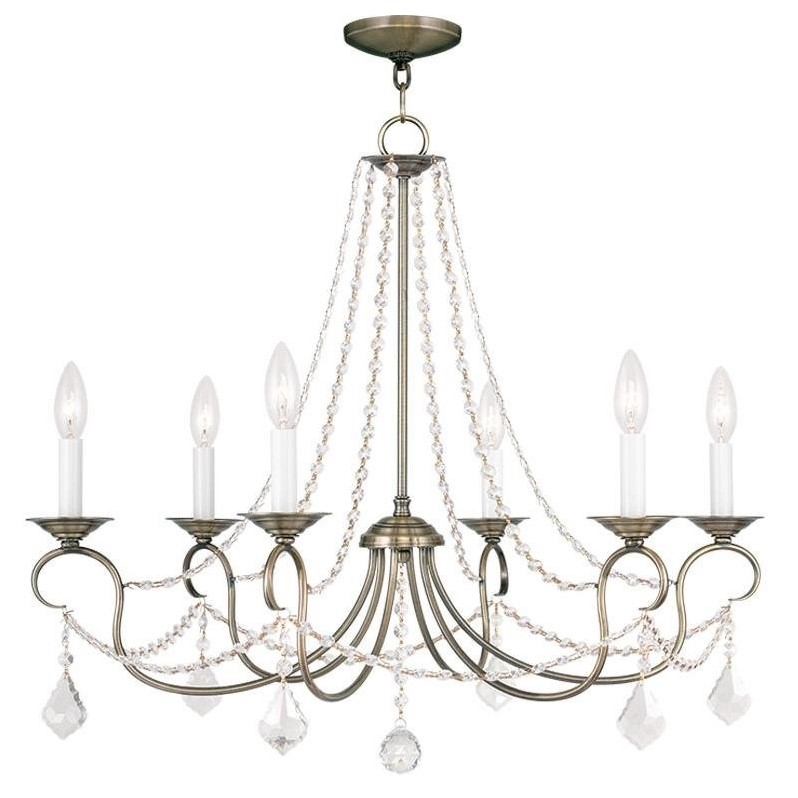 Livex Lighting Pennington Chandelier in Antique Brass