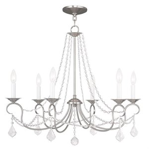 Livex Lighting Pennington Chandelier in Brushed Nickel