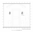 Livex Lighting Monterey 1-Light 100W Brass Outdoor Wall Lantern in Black