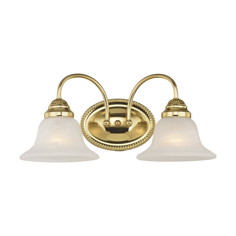 Livex Lighting Edgemont 2 Bath Light in Polished Brass