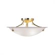 Livex Lighting Oasis Ceiling Mount in Polished Brass