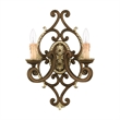 Livex Lighting Seville Wall Sconce in Bronze with Gilded Accents in Multi Color
