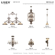 Livex Lighting Seville Wall Sconce in Bronze with Gilded Accents in Multi Color