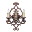 Livex Lighting Seville Wall Sconce in Bronze with Gilded Accents in Multi Color
