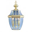 Livex Lighting Monterey Outdoor Chain Hang in Polished Brass