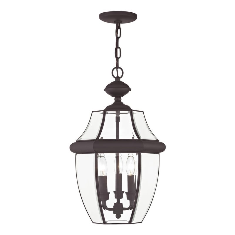 Livex Lighting Monterey 3 Light Bronze Outdoor Lantern