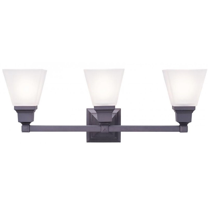 Livex Lighting Mission 3 Bath Light in Bronze