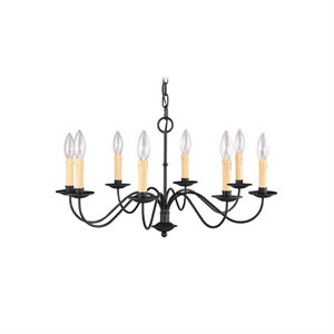 Livex Lighting Heritage Chandelier in Black