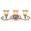Livex Lighting Villa Verona Bath in Verona Bronze with Aged Gold Leaf Accents
