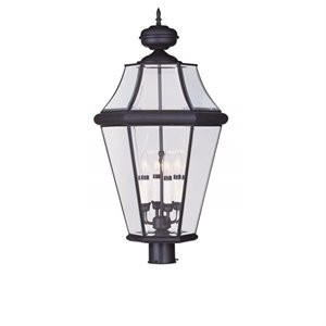 Livex Lighting Georgetown Outdoor Post Head in Bronze