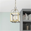 Livex Lighting Milford 2 Light Antique Brass Chain Hang/Ceiling Mount