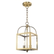 Livex Lighting Milford 2 Light Antique Brass Chain Hang/Ceiling Mount