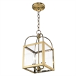 Livex Lighting Milford 2 Light Antique Brass Chain Hang/Ceiling Mount