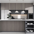 Livex Lighting Somerset 1-Light Contemporary Metal Pendant in Brushed Nickel