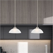 Livex Lighting Somerset 1-Light Contemporary Metal Pendant in Brushed Nickel