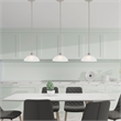 Livex Lighting Somerset 1-Light Contemporary Metal Pendant in Brushed Nickel