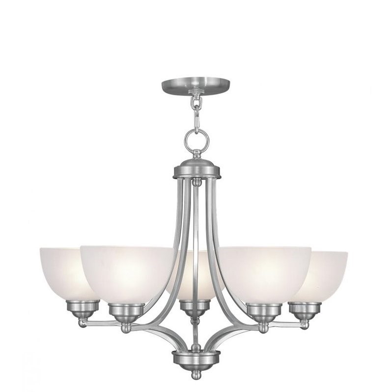 Livex Lighting Somerset Chandelier in Brushed Nickel