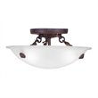 Livex Lighting Oasis Ceiling Mount in Bronze
