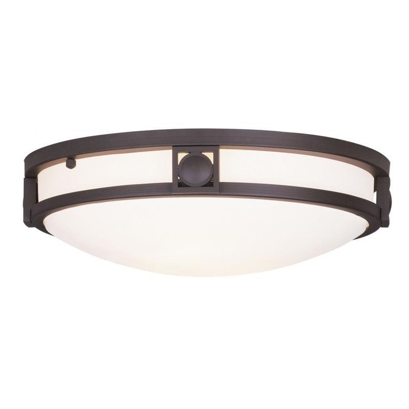 Livex Lighting Titania Ceiling Mount in Bronze