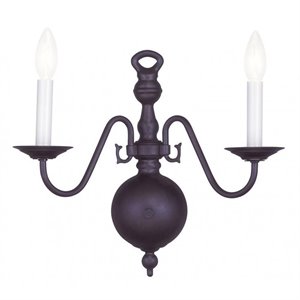 Livex Lighting Williamsburgh Wall Sconce in Bronze