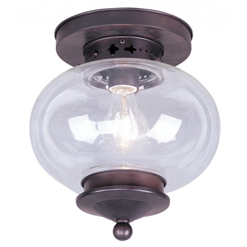 Livex Lighting Harbor Ceiling Mount in Bronze