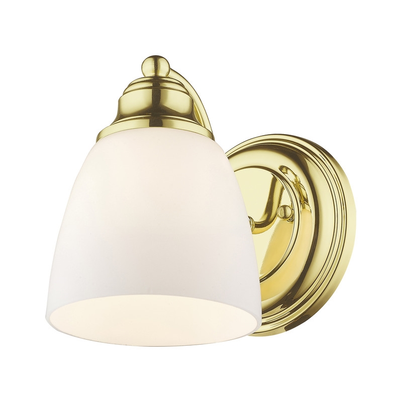 Livex Lighting Somerville Wall Sconce in Polished Brass