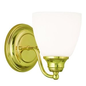 Livex Lighting Somerville Wall Sconce in Polished Brass