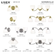 Livex Lighting Somerville 2 Bath Light in Polished Brass