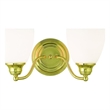 Livex Lighting Somerville 2 Bath Light in Polished Brass