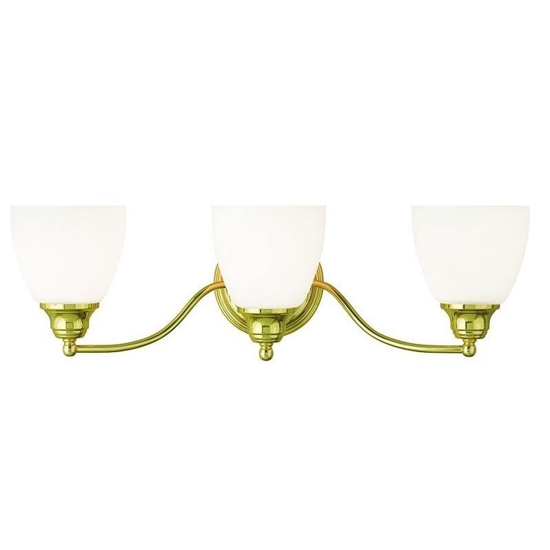 Livex Lighting Somerville Bath Light in Polished Brass