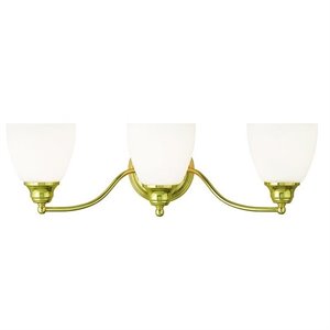Livex Lighting Somerville Bath Light in Polished Brass