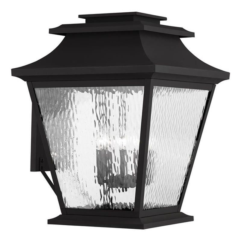 Livex Lighting Hathaway Outdoor Wall Lantern in Black