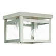 Livex Lighting Milford Ceiling Mount in Brushed Nickel