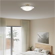 Livex Lighting Oasis 3-Light Contemporary Metal Ceiling Mount in Antique Brass