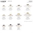 Livex Lighting Oasis 3-Light Contemporary Metal Ceiling Mount in Antique Brass