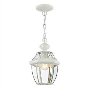Livex Lighting 1 Light White Outdoor Lantern